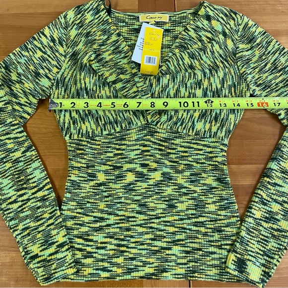 Circus NY by Sam Edelman NWT Twisted Front Long Sleeve Knit Top med - Picture 10 of 11